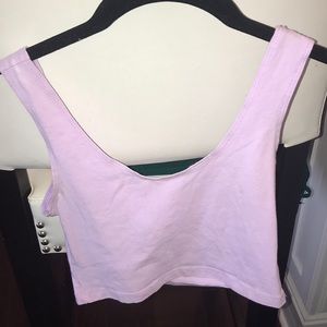 American Apparel Lavender crop top
